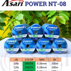 DÂY CÂU ASARI POWER - LỐC 10 CUỘN - 10LB