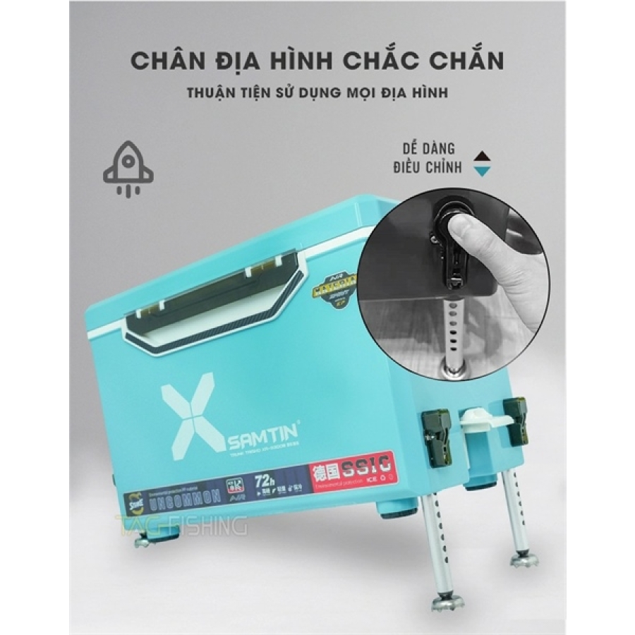 THÙNG CÂU XSAMTIN 3300B - 33L - XÁM