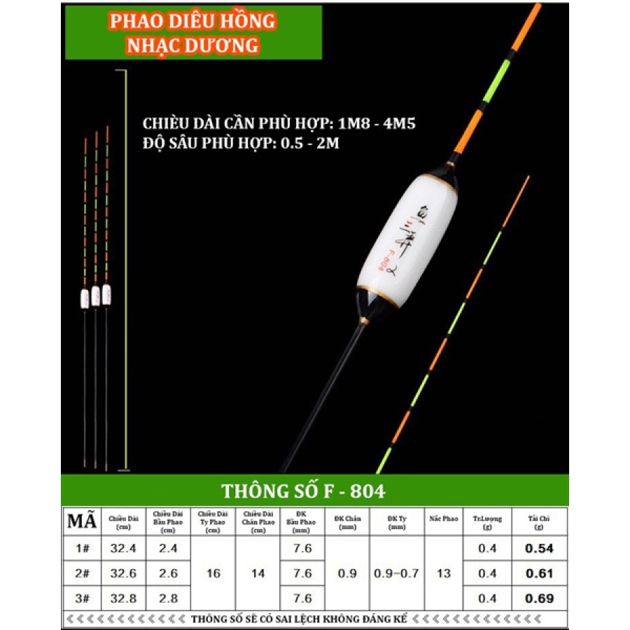 PHAO DIÊU HỒNG NHẠC DƯƠNG - F-804 - SỐ 2 (CÂY)