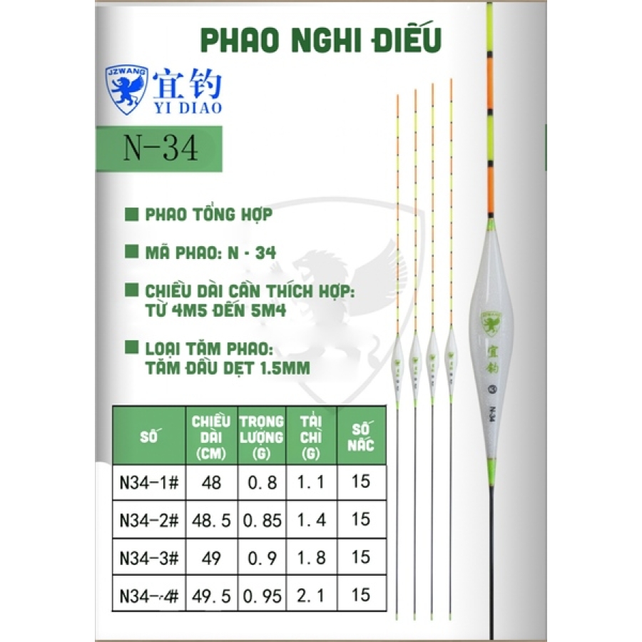 PHAO NGHI ĐIẾU - N34-SỐ 1 (CÂY)