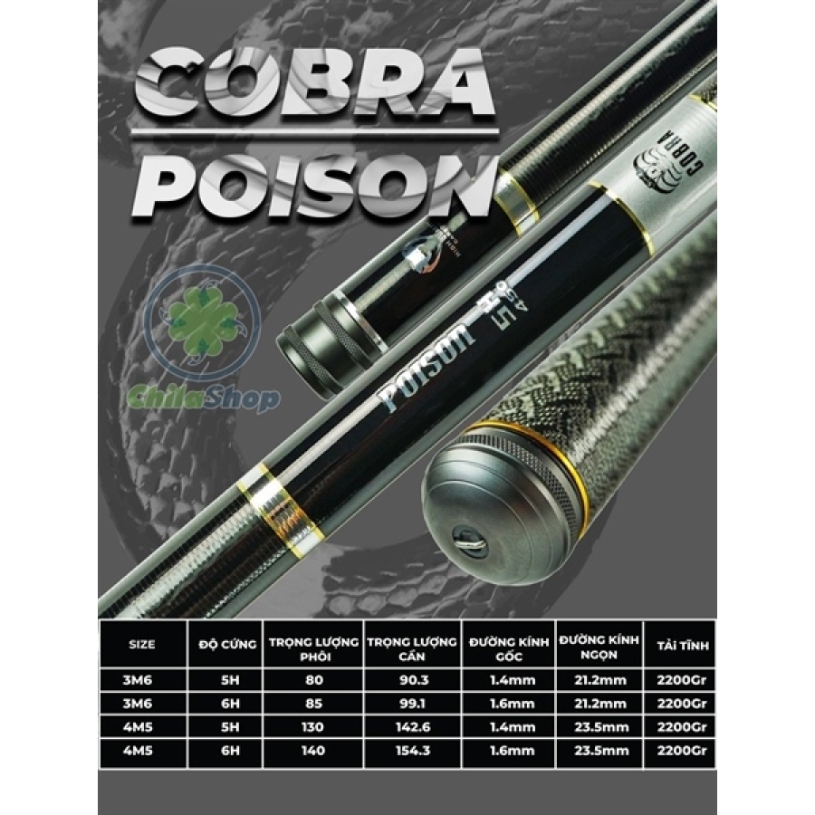 CẦN COBRA POISON - 4M5 - 6H