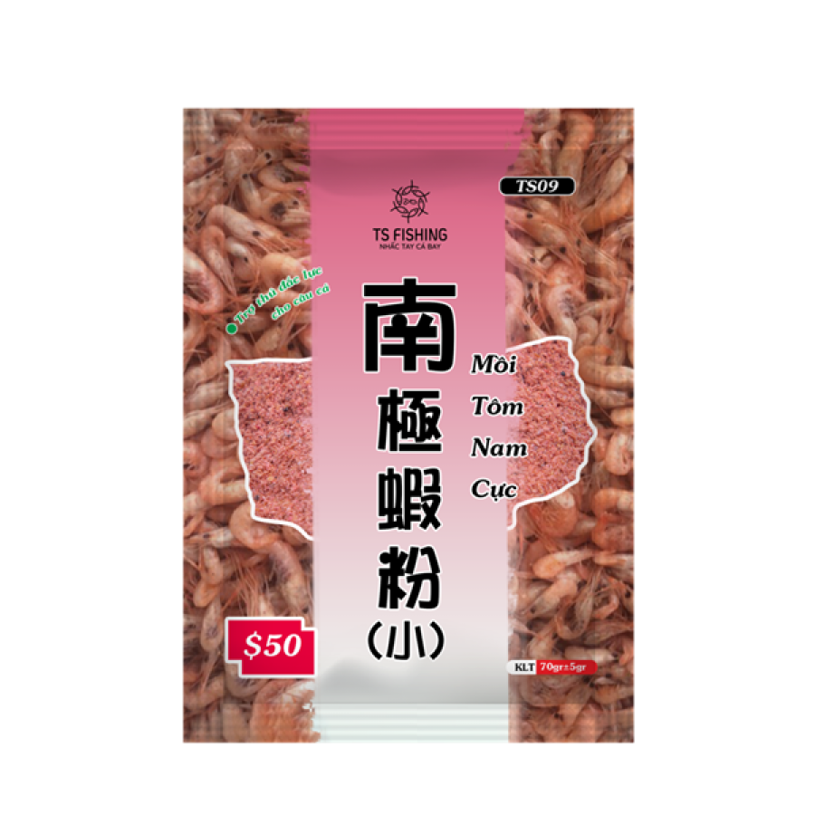 MỒI TÔM NAM CỰC - TS09 (GÓI - 70GRAM)