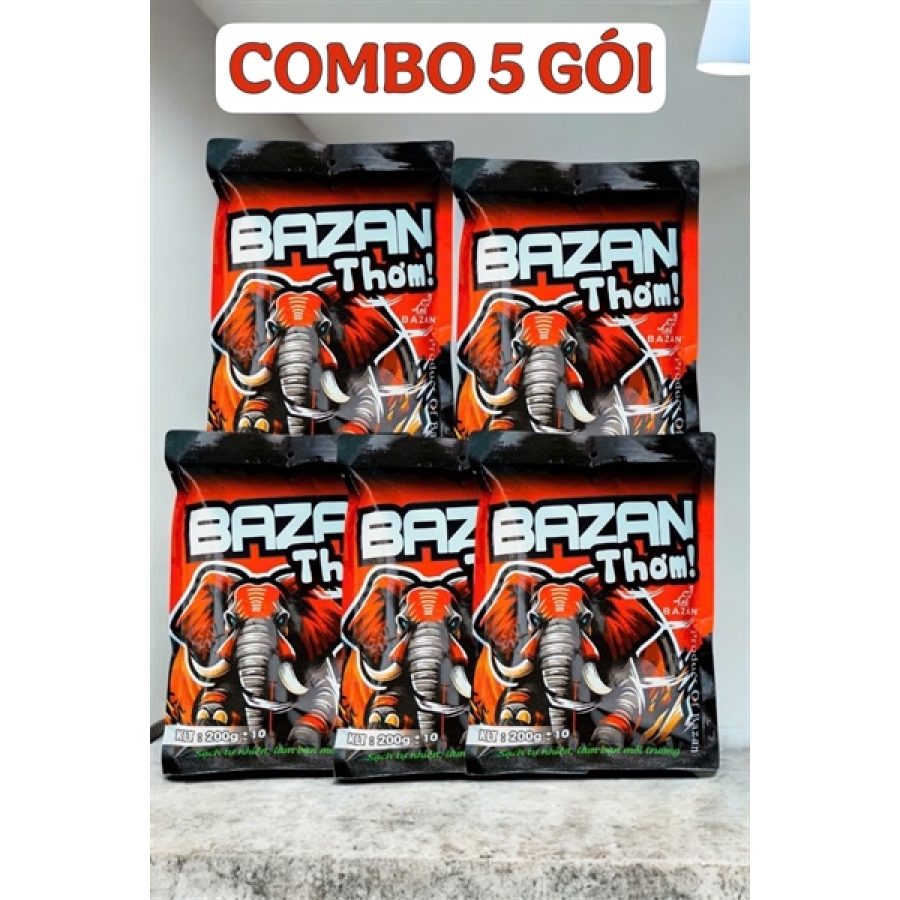 COMBO 10 GÓI 2 LOẠI (5 GÓI BAZAN THƠM + 5 GÓI BAZAN CHUA)
