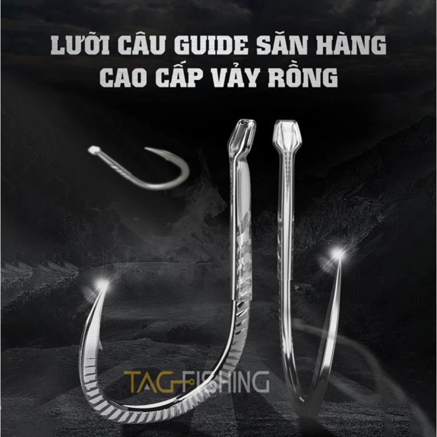 LƯỠI CÂU GUIDE SĂN HÀNG - VẢY RỒNG - SIZE 12 (VỈ)