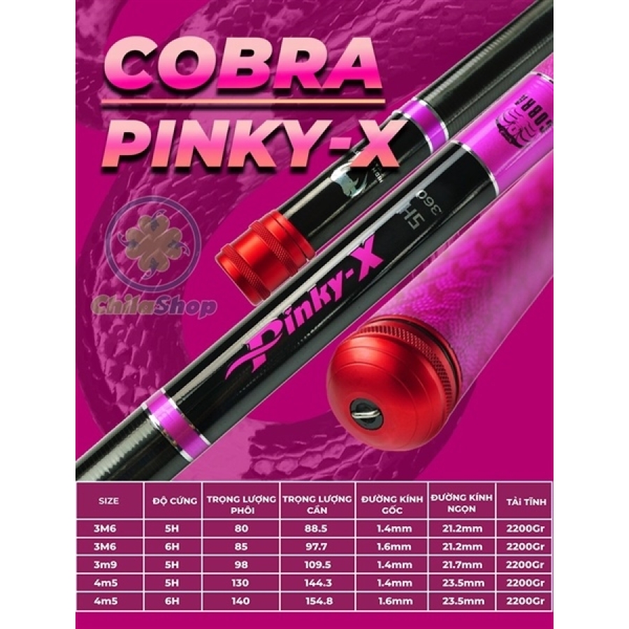 CẦN COBRA PINKY - X - 4M5 - 6H