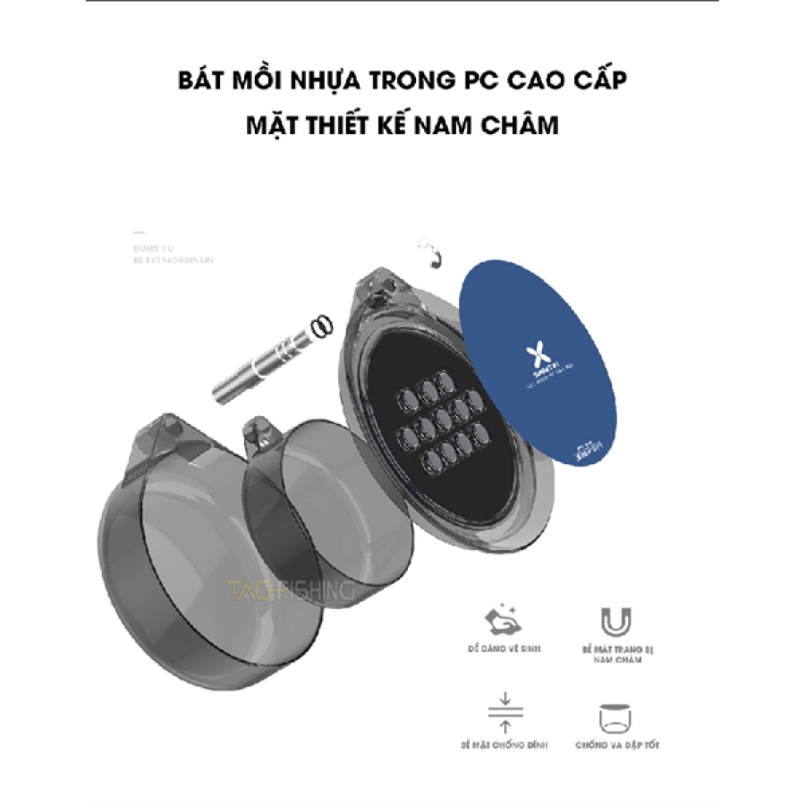 THÙNG CÂU XSAMTIN 3300E - 33L - TRẮNG
