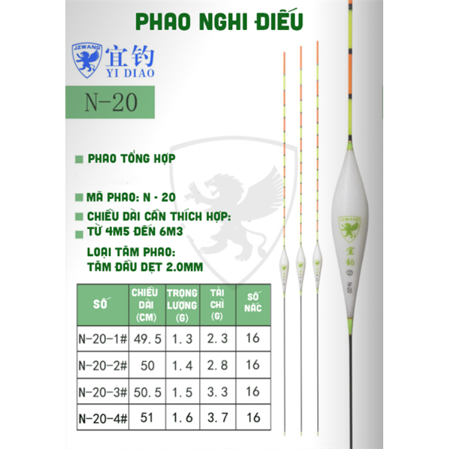 PHAO NGHI ĐIẾU - N20-SỐ 2 (CÂY)
