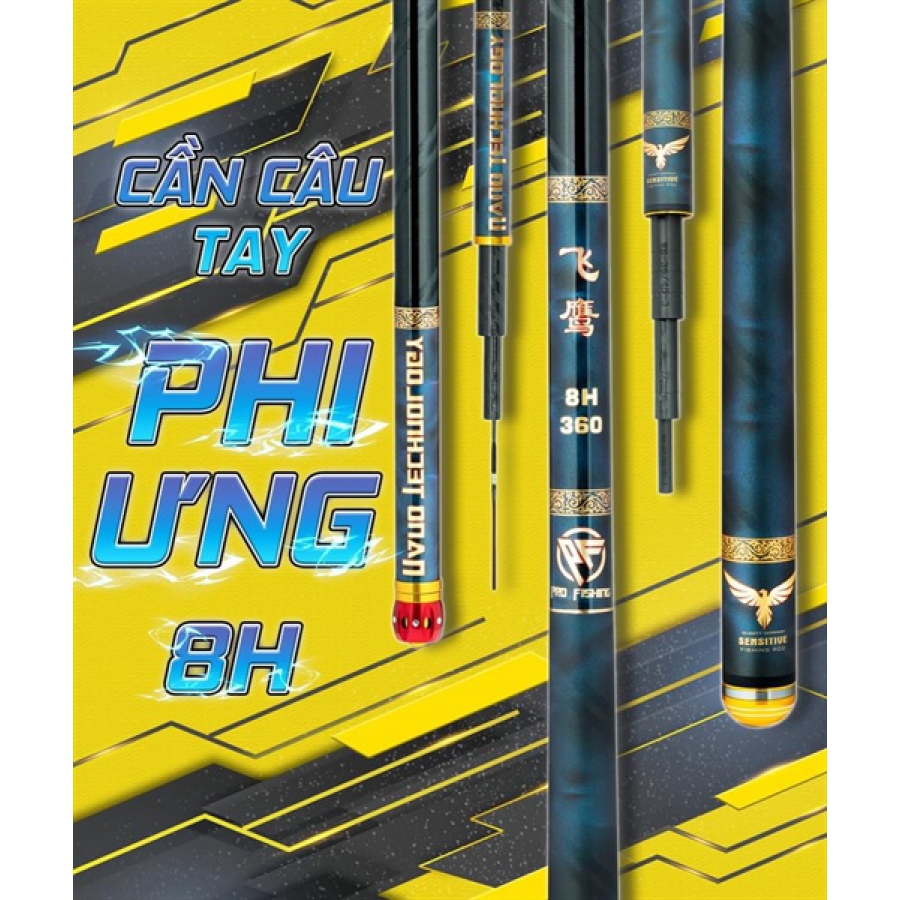CẦN CÂU TAY PHI ƯNG - 8H - 4M5