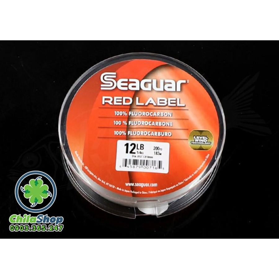 DÂY THẺO CARBON SEAGUAR REDLABEL - 12LB (CUỘN - 180M)