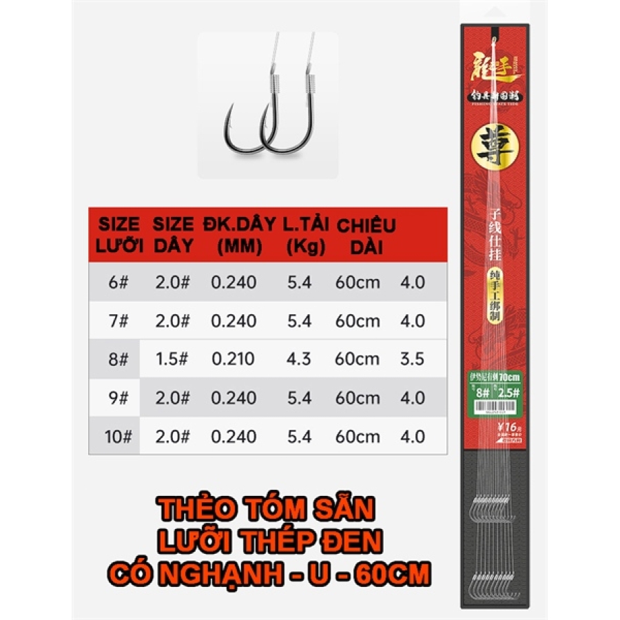 TTS L.THÉP ĐEN -CN -U -60CM - LƯỠI SỐ 7 - DÂY 2.0 (VỈ- 10 BỘ)