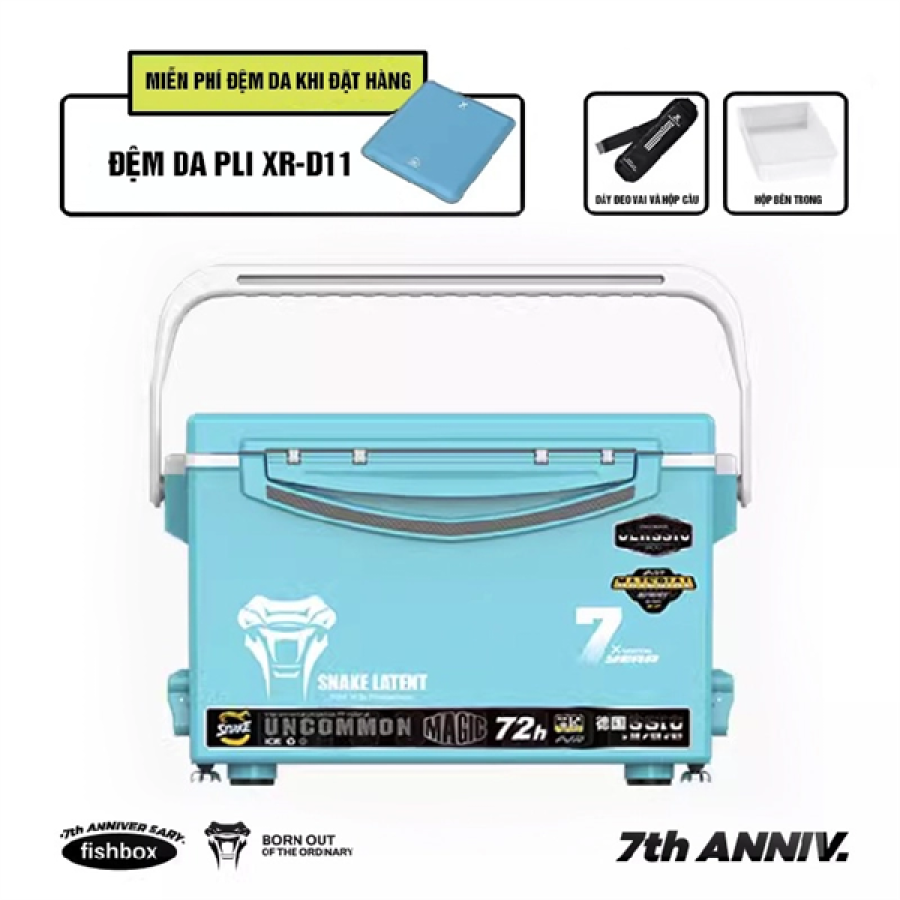 THÙNG CÂU XSAMTIN KỶ NIỆM 7 NĂM - 27L - XANH NHÃ LAM