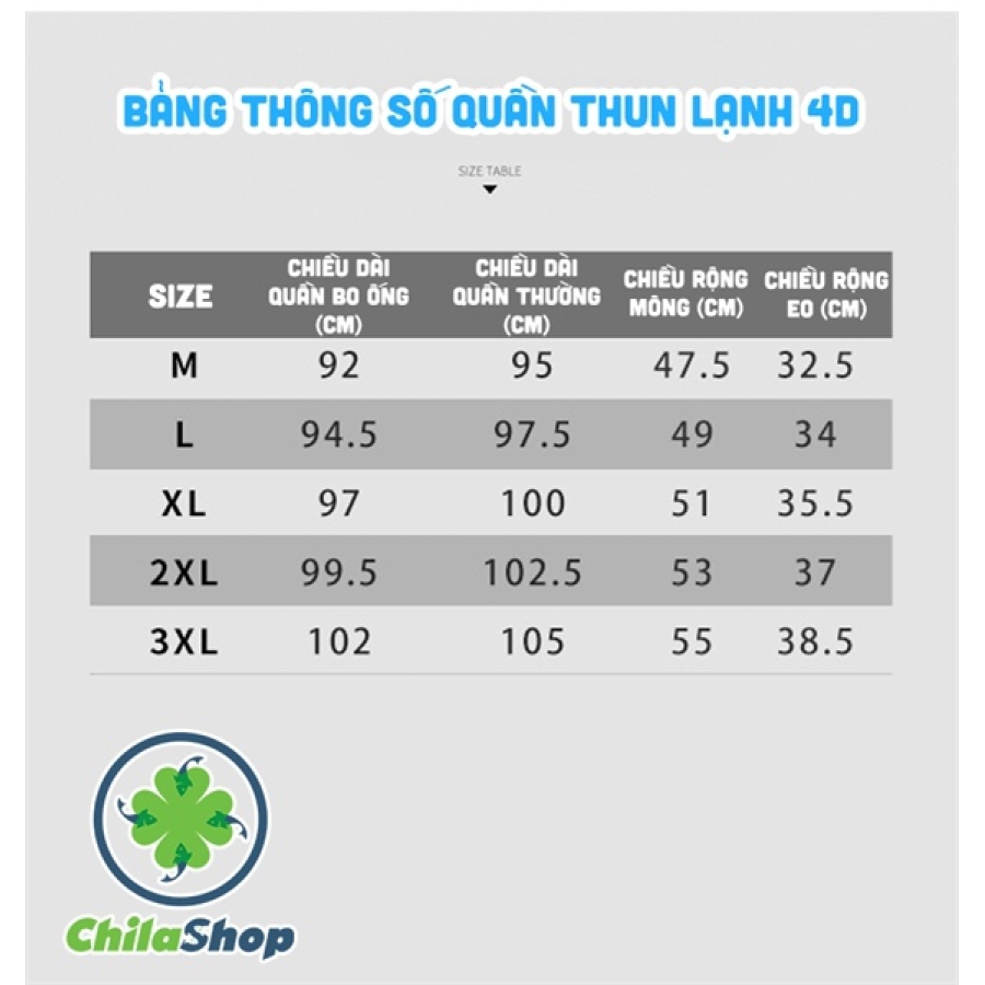 QUẦN THUN LẠNH 4D 2022 - ĐEN - THUN - L (CÁI)
