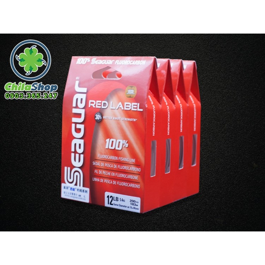 DÂY THẺO CARBON SEAGUAR REDLABEL - 12LB (CUỘN - 180M)