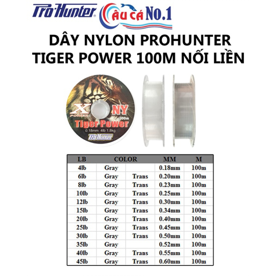 DÂY CÂU ASARI TIGER - LỐC 10 CUỘN - 4LB