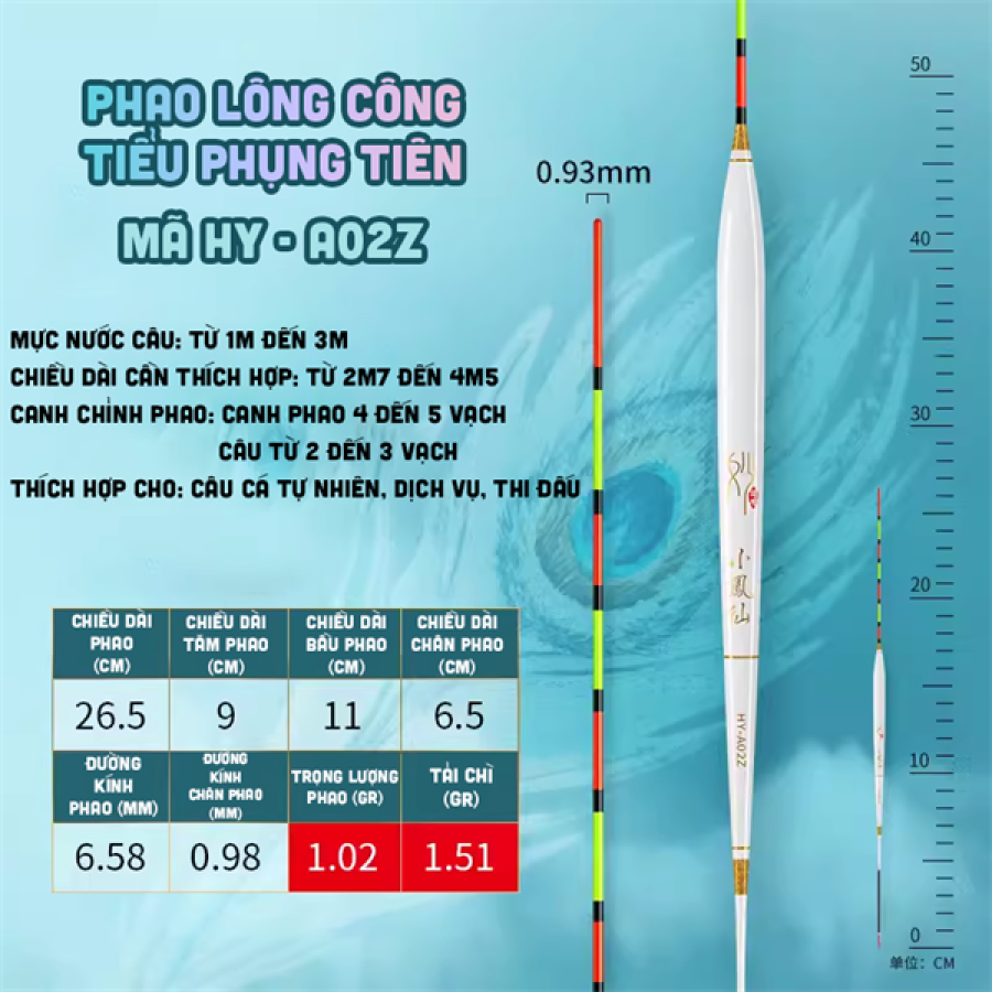PHAO LÔNG CÔNG TIỂU PHỤNG TIÊN - HY - A02Z