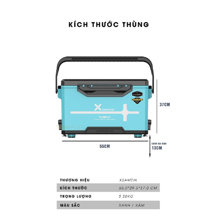 THÙNG CÂU XSAMTIN 3300E - 33L - TRẮNG