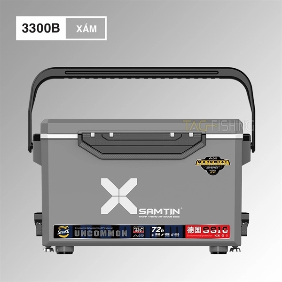 THÙNG CÂU XSAMTIN 3300B - 33L - XÁM