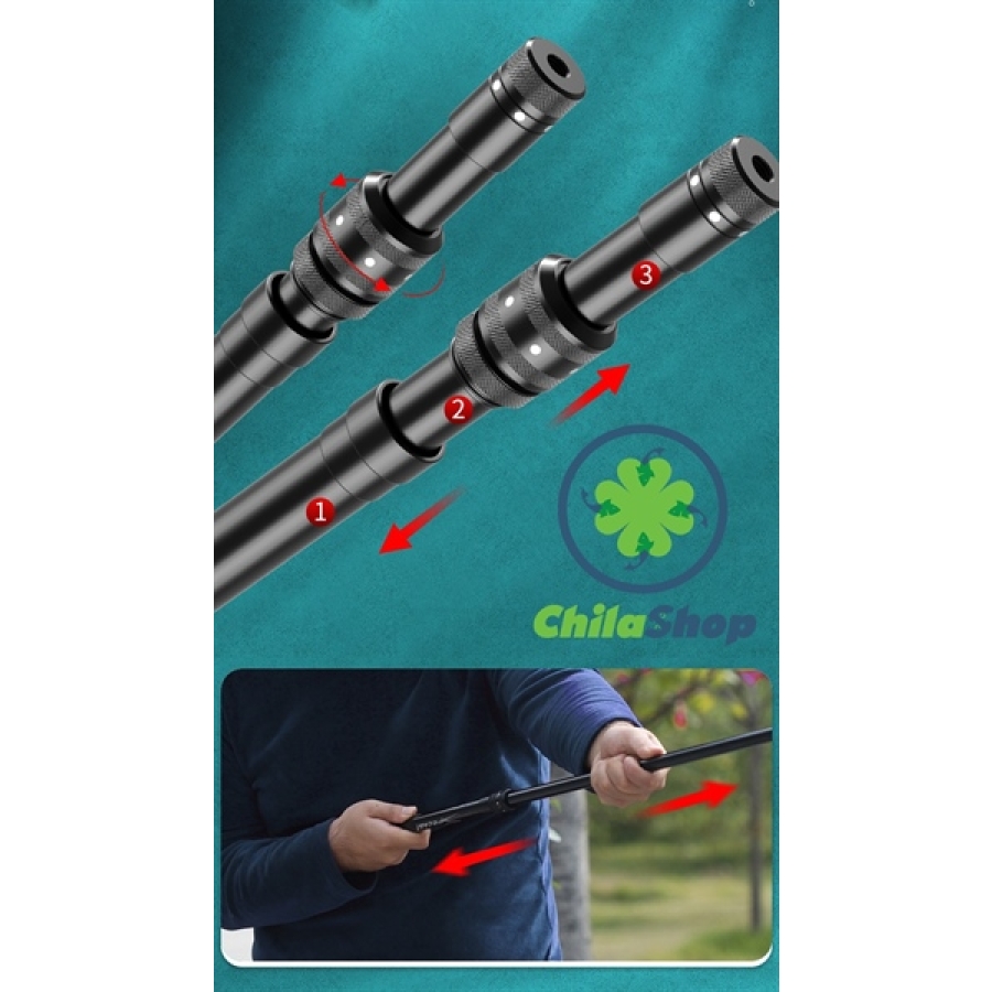 CÁN VỢT CÁ HEO XANH - 2m5 (CÂY)
