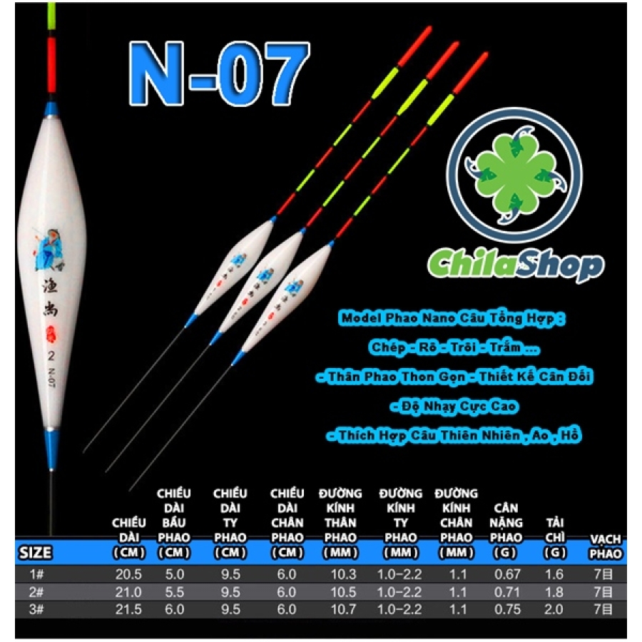 PHAO NANO LÃO NGƯ - N-07 SỐ 1 (CÂY)